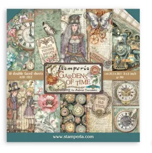 Gardens of Time 8x8 papers, 10 sheets